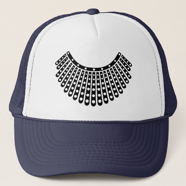 Gorra De Camionero RBG Ruth Bader Purpurina de Ginsburg Collar favori (Anverso)