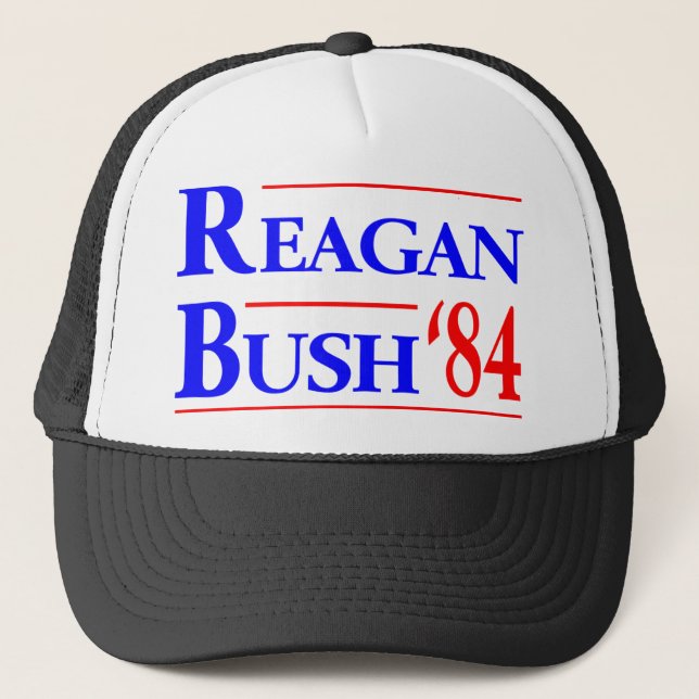 Gorra De Camionero Reagan Bush '84 (Anverso)