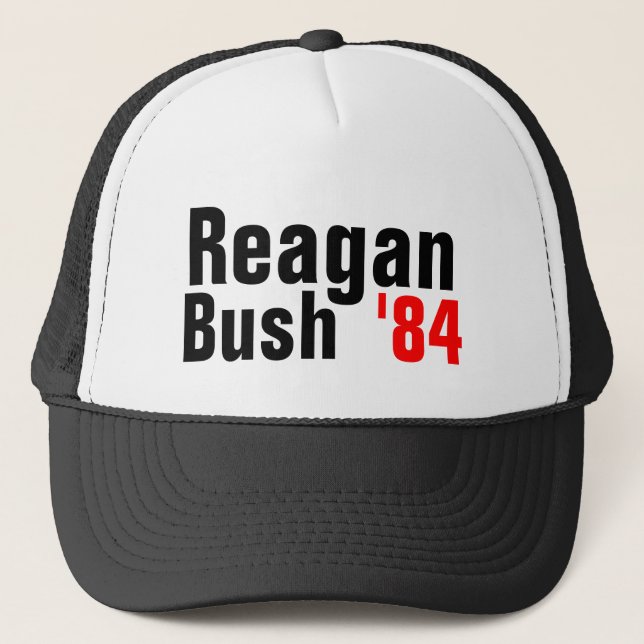 Gorra De Camionero Reagan Bush de 'gorra 84 mallas (Anverso)