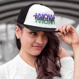 Gorra De Camionero Real Legit Wow Mamá Imprimir