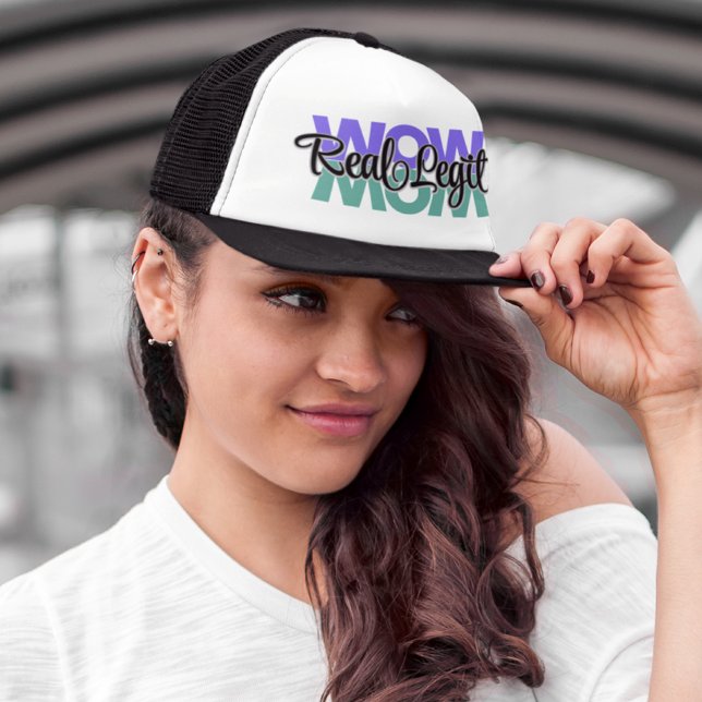 Gorra De Camionero Real Legit Wow Mamá Imprimir (Subido por el creador)