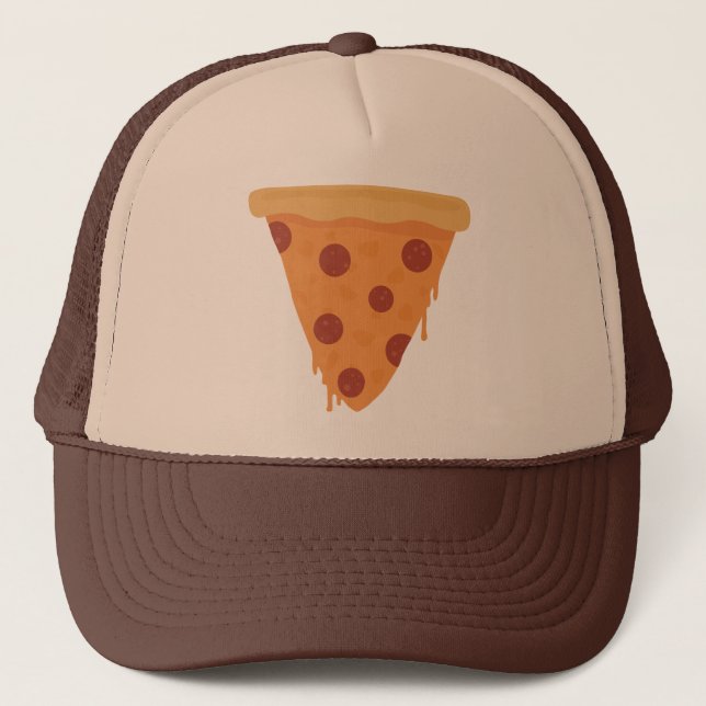 Gorra De Camionero Rebanada de la pizza (Anverso)