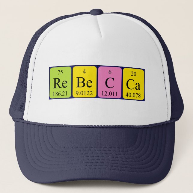Gorra De Camionero Rebecca periodic table name hat (Anverso)