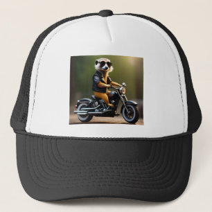 Gorra De Camionero Rebel Meerkat: Pañuelos, gafas de sol y moto