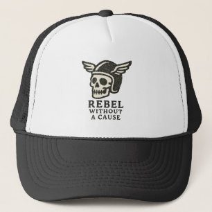 Gorra De Camionero Rebelde Sin Causas De Calavera