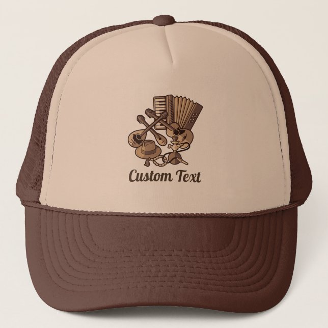 Gorra De Camionero Rebetiko Icons Trucker Hat (Anverso)