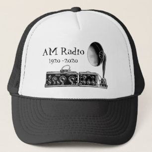 Gorra De Camionero Receptor de radio AM de personalizar Vintage