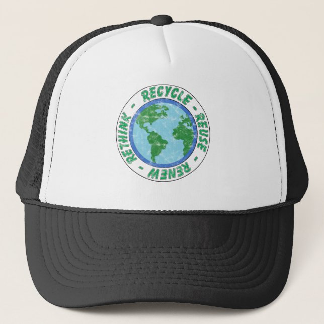 Gorra De Camionero Reciclar reutilizar repensar (Anverso)