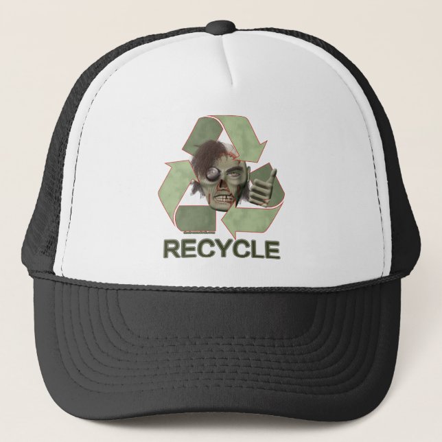 Gorra De Camionero Recicle al zombi (Anverso)