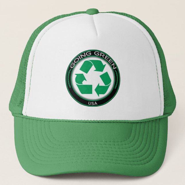 Gorra De Camionero Recicle los E.E.U.U. (Anverso)