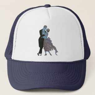 Gorra De Camionero Recién casados Vintage Art Déco, baile de bodas de