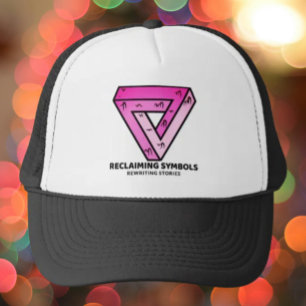 Gorra De Camionero Reclamando Símbolos Reescribiendo Historias Rosa