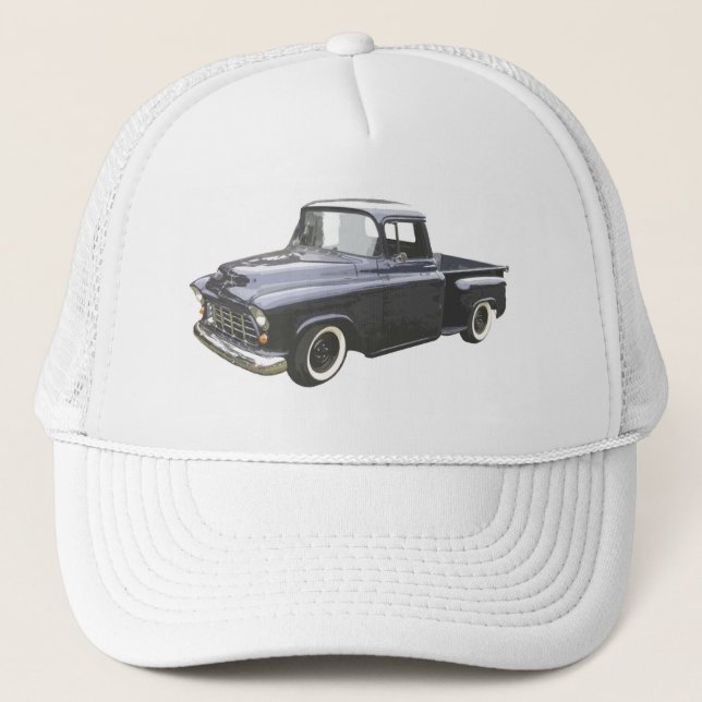 Gorra De Camionero Recogida 1956 de Chevrolet del negro (Anverso)