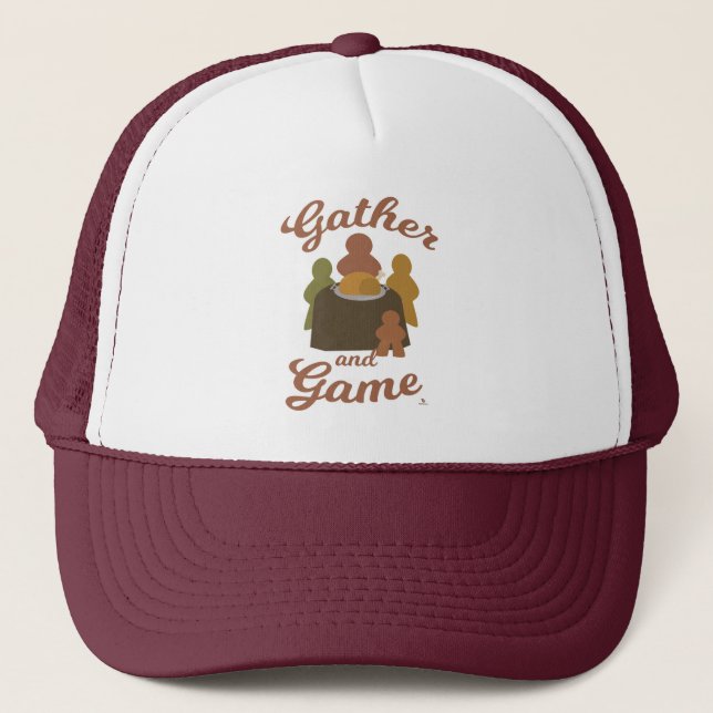 Gorra De Camionero Recolección y diversión de juego en el diseño de A (Anverso)