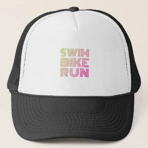 Gorra De Camionero Recorrido en bicicleta de nado de Triathlon