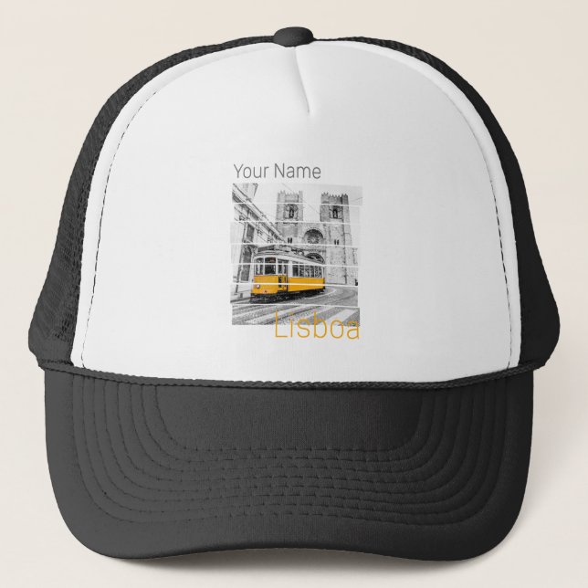 Gorra De Camionero Recuento de tranvía para vacaciones en Portugal vi (Anverso)