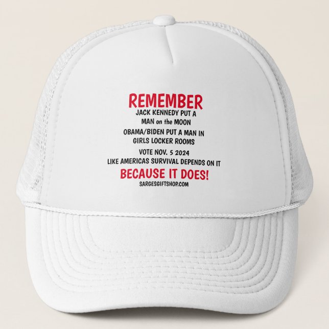 GORRA DE CAMIONERO RECUERDA VOTAR (Anverso)