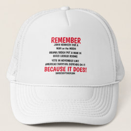 GORRA DE CAMIONERO RECUERDA VOTAR