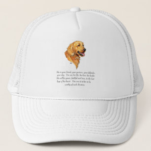 Gorra De Camionero Recuerdo de Golden Retriever