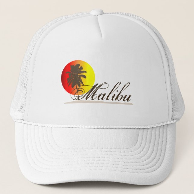 Gorra De Camionero Recuerdo de Malibu California (Anverso)