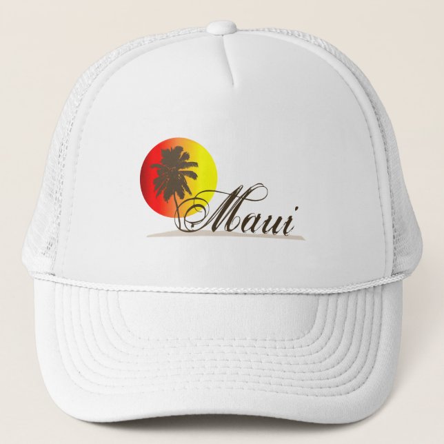 Gorra De Camionero Recuerdo de Maui Hawaii (Anverso)