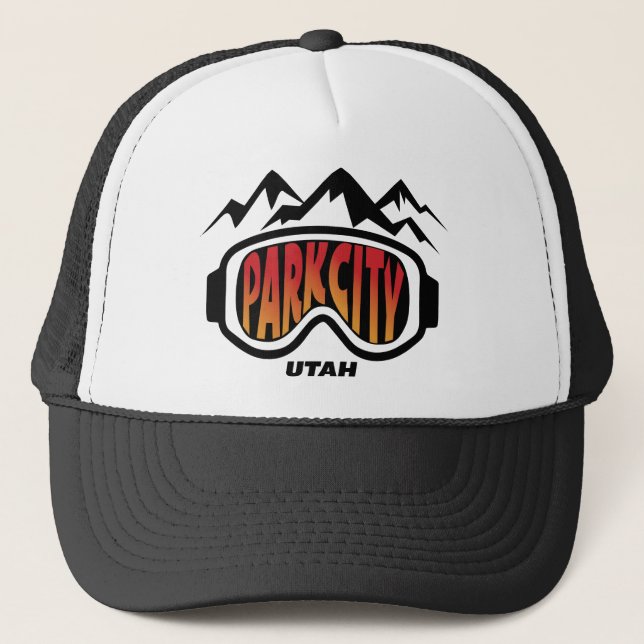 Gorra De Camionero Recuerdo del esquí del viaje de Park City Utah de (Anverso)