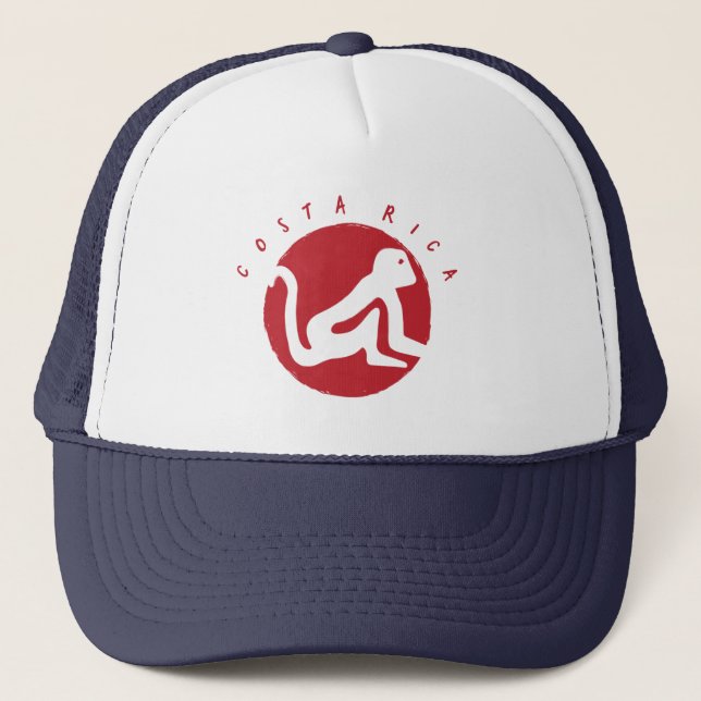 Gorra De Camionero Recuerdo del mono de Costa Rica (Anverso)