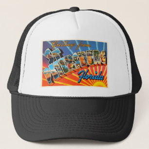 Gorra De Camionero Recuerdo del viaje del vintage de St Petersburg la