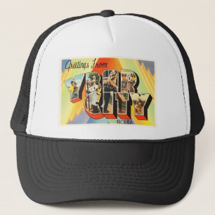 Gorra De Camionero Recuerdo viejo del viaje del vintage de la Florida