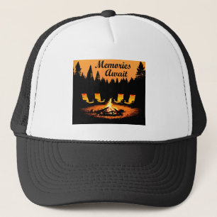 Gorra De Camionero Recuerdos de camping a la espera