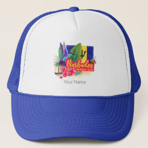 Gorra De Camionero Recuerdos de la isla de cosechas de cosecha caribe