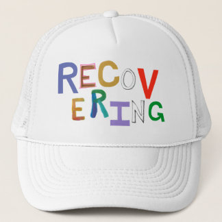 Gorra De Camionero Recuperación de arte enrrollado de la palabra del