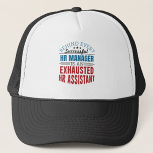 Gorra De Camionero Recursos humanos de presupuesto divertido de auxil
