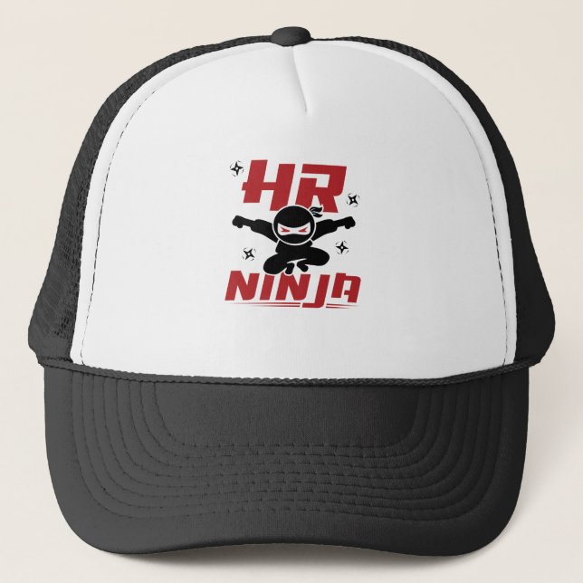 Gorra De Camionero Recursos Humanos Ninja (Anverso)