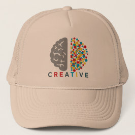 Gorra De Camionero Red Cerebral Creativa Red de Pensamiento Colorido