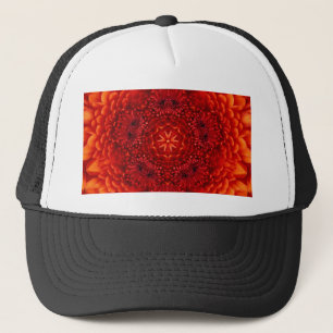 Gorra De Camionero RED DAHLIA FLOWERS Resumen Floral