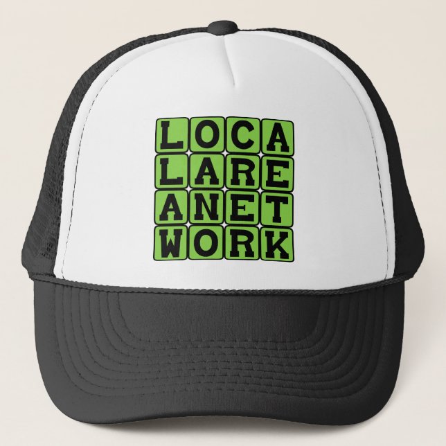Gorra De Camionero Red de Área Local, LAN Networking (Anverso)