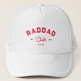 Gorra De Camionero Red del Día del Padre Funny del Club Guay Rad Dad