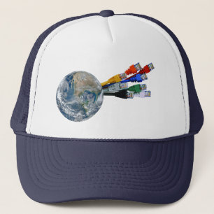 Gorra De Camionero Red Ethernet conectada a la Tierra