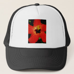 Gorra De Camionero Red Hibiscus