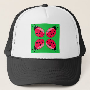 Gorra De Camionero Red Ladybugs