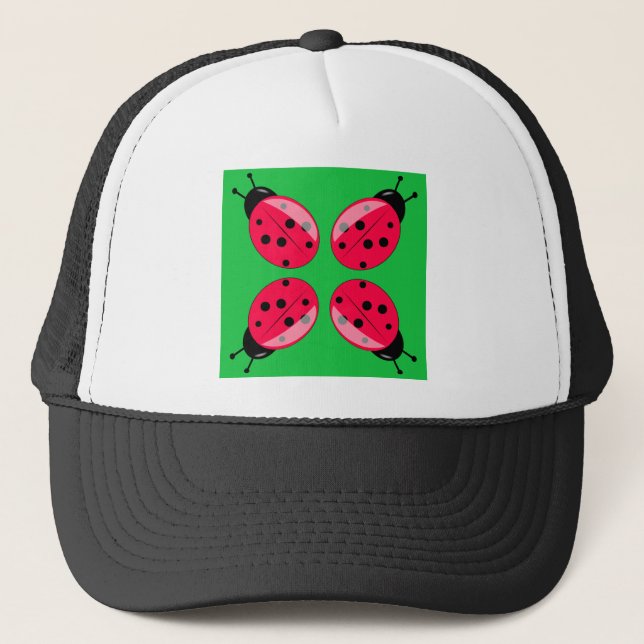 Gorra De Camionero Red Ladybugs (Anverso)