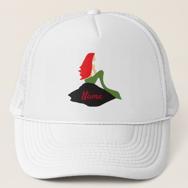 Gorra De Camionero Red Mermaid Sitting Thunder_Cove (Anverso)