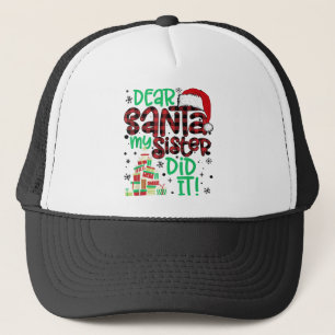 Gorra De Camionero Red Plaid Santa Hat Coincidiendo Querida Santa Mi 