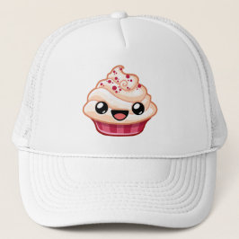 Gorra De Camionero Red/White Cupcake - Happy Jump