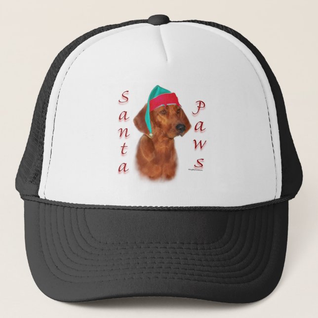 Gorra De Camionero Redbone Coonhound Santa Paws (Anverso)