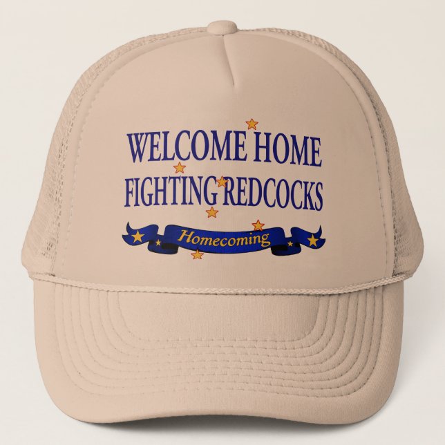 Gorra De Camionero Redcocks que lucha casero agradable (Anverso)
