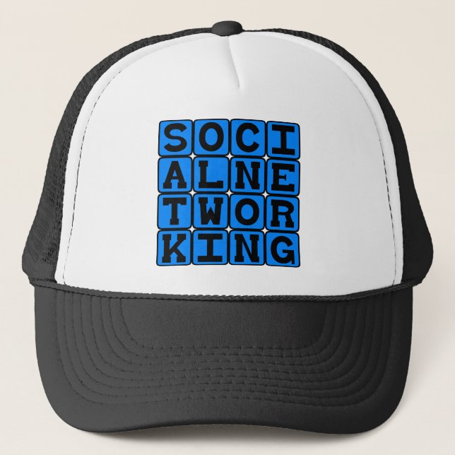 Gorra De Camionero Redes sociales (Anverso)