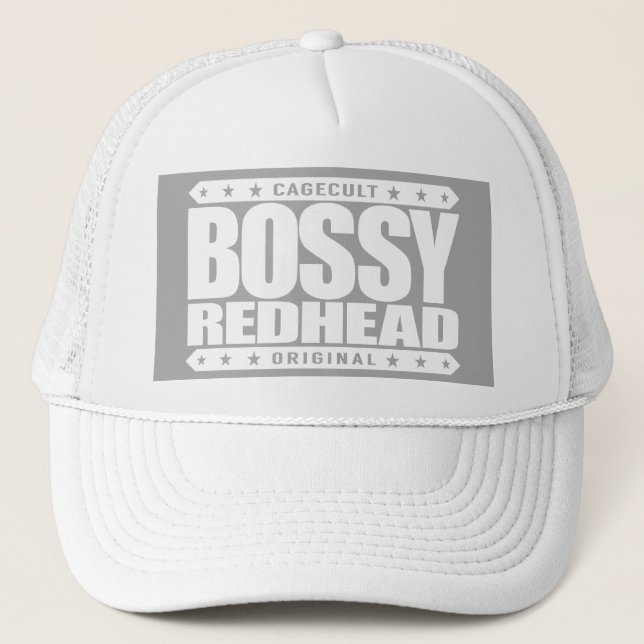 Gorra De Camionero REDHEAD MANDÓN - soy levantamiento ardiente (Anverso)