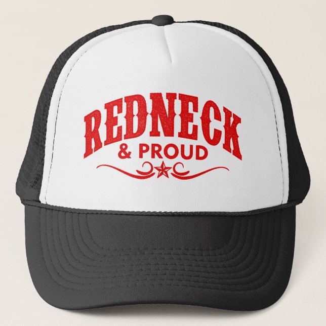 Gorra De Camionero Redneck y Orgullo (Anverso)